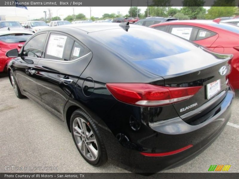 Black / Beige 2017 Hyundai Elantra Limited