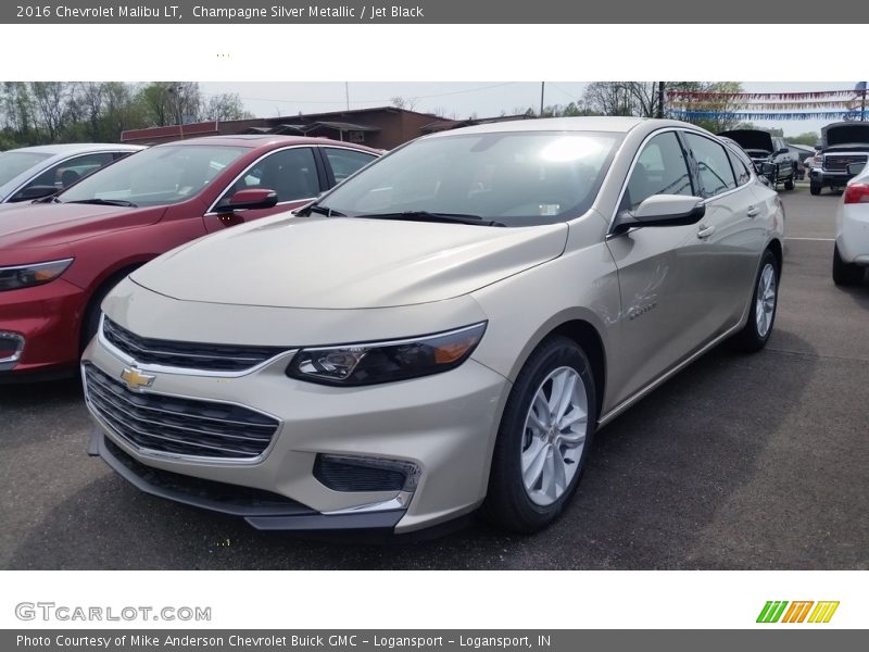 Champagne Silver Metallic / Jet Black 2016 Chevrolet Malibu LT