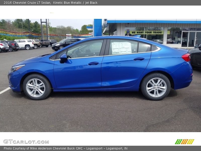 Kinetic Blue Metallic / Jet Black 2016 Chevrolet Cruze LT Sedan