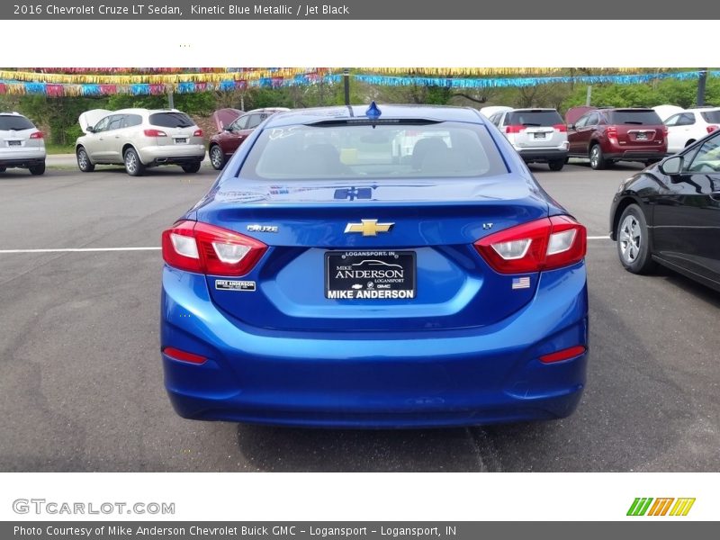 Kinetic Blue Metallic / Jet Black 2016 Chevrolet Cruze LT Sedan