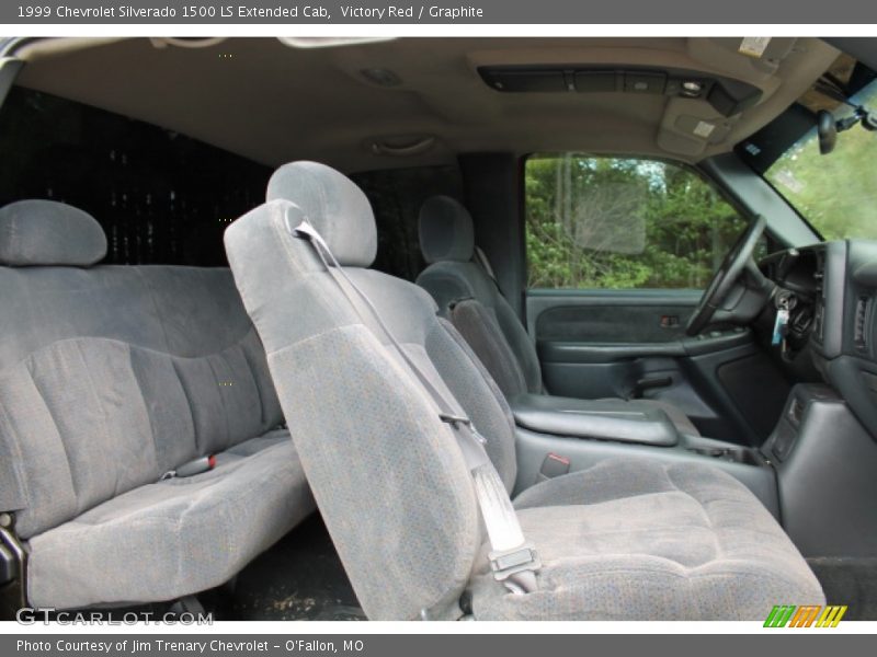 Victory Red / Graphite 1999 Chevrolet Silverado 1500 LS Extended Cab
