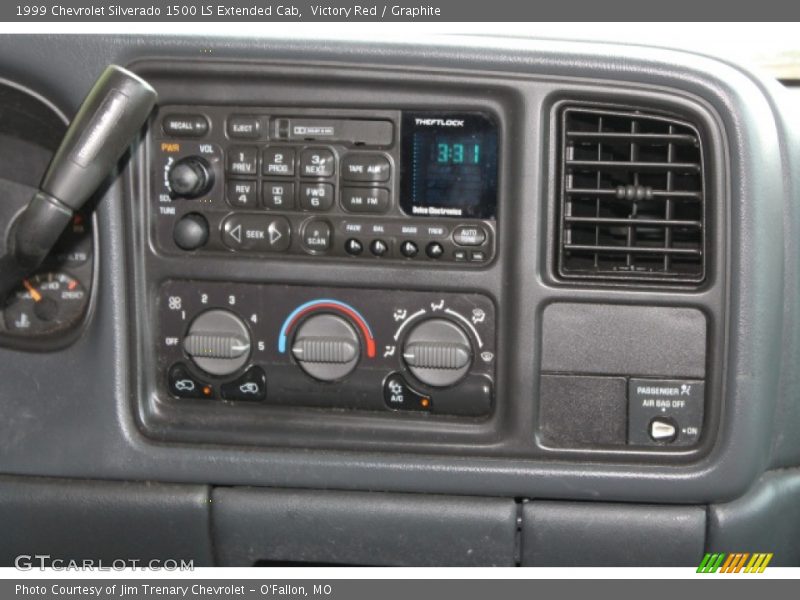 Victory Red / Graphite 1999 Chevrolet Silverado 1500 LS Extended Cab