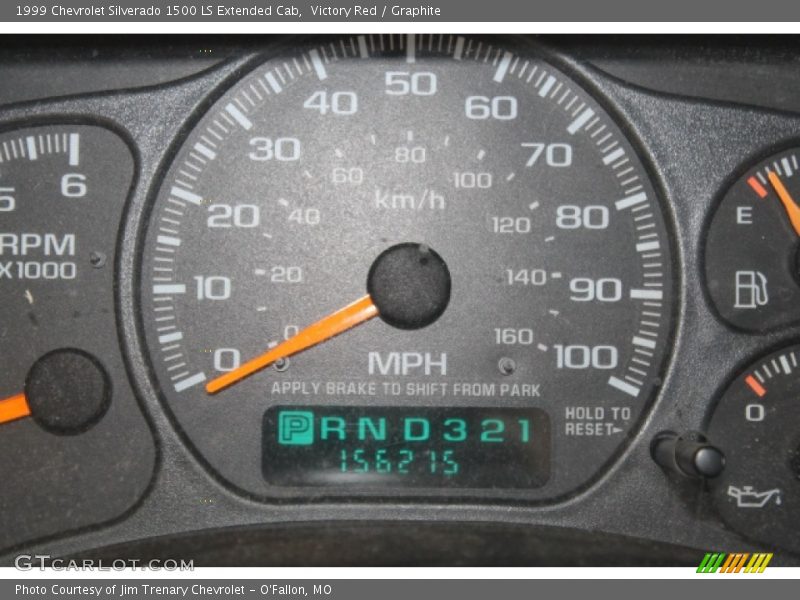 Victory Red / Graphite 1999 Chevrolet Silverado 1500 LS Extended Cab