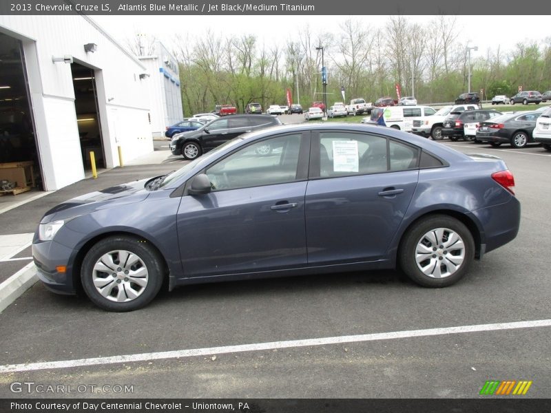 Atlantis Blue Metallic / Jet Black/Medium Titanium 2013 Chevrolet Cruze LS