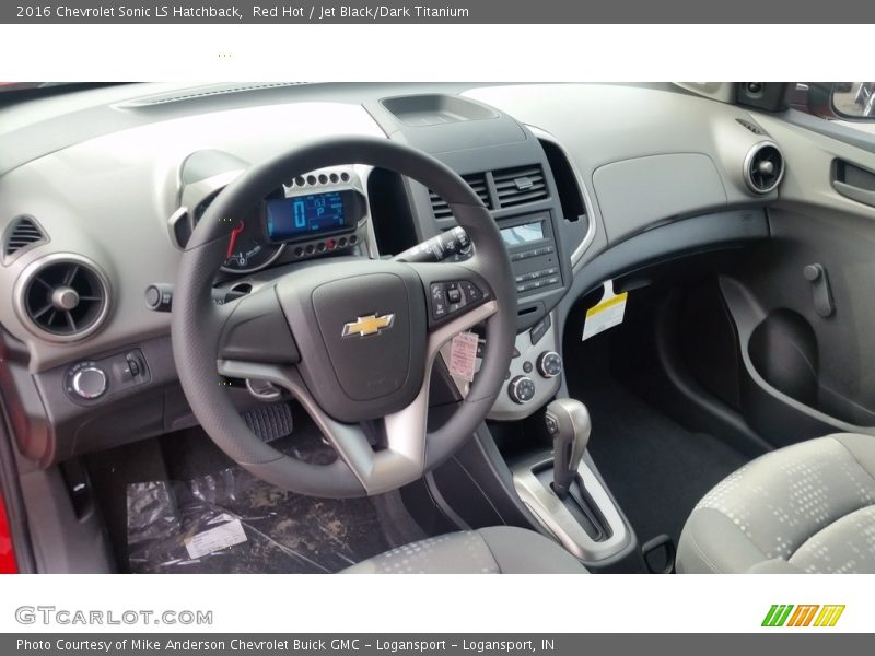  2016 Sonic LS Hatchback Jet Black/Dark Titanium Interior