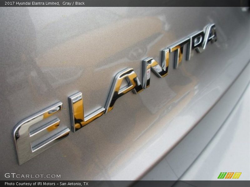 Gray / Black 2017 Hyundai Elantra Limited