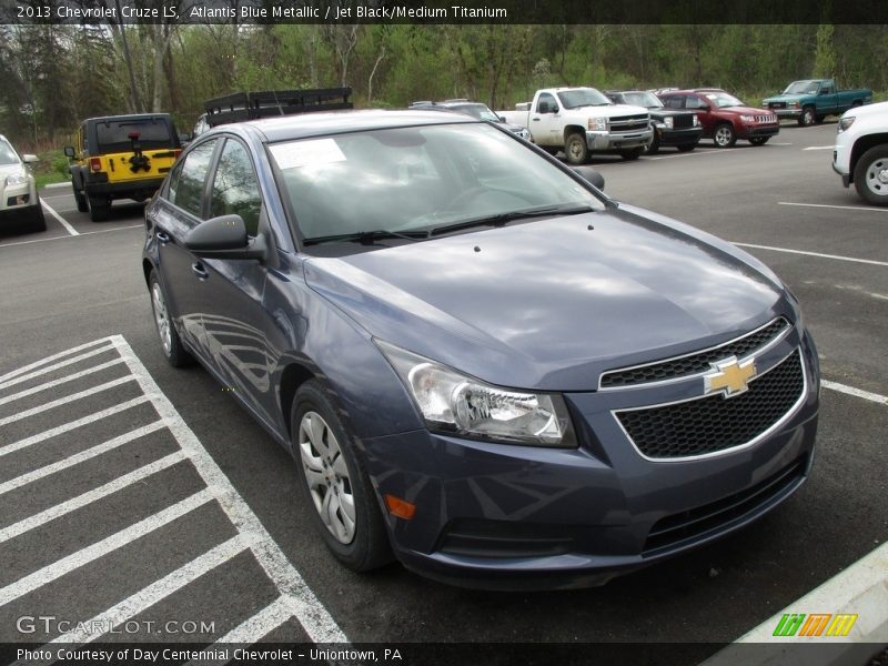 Atlantis Blue Metallic / Jet Black/Medium Titanium 2013 Chevrolet Cruze LS
