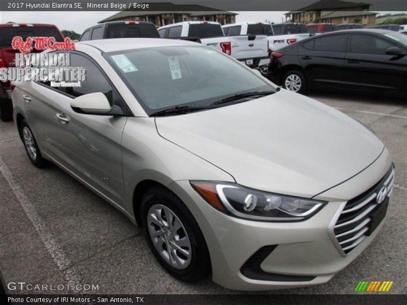 Mineral Beige / Beige 2017 Hyundai Elantra SE