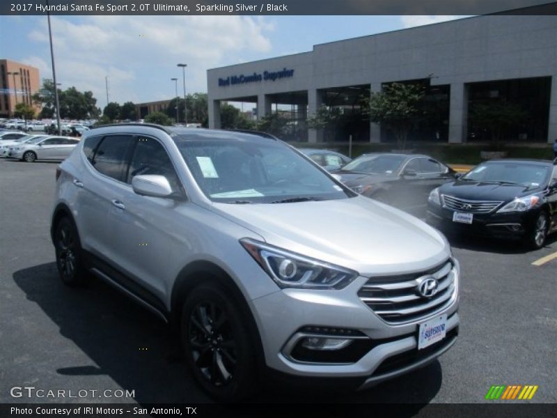 Sparkling Silver / Black 2017 Hyundai Santa Fe Sport 2.0T Ulitimate