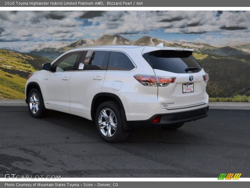 Blizzard Pearl / Ash 2016 Toyota Highlander Hybrid Limited Platinum AWD