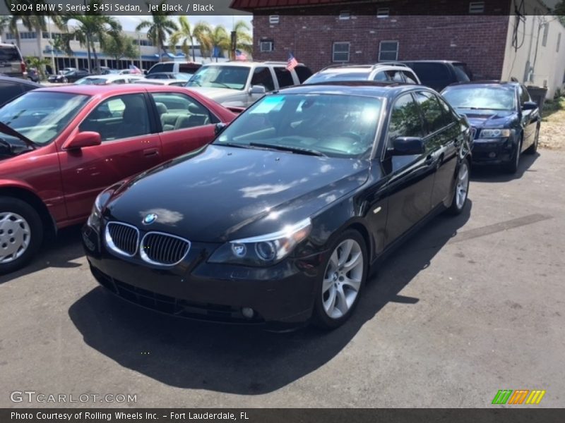 Jet Black / Black 2004 BMW 5 Series 545i Sedan