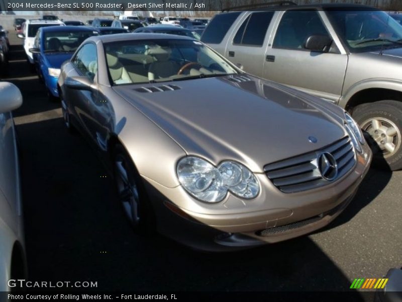 Desert Silver Metallic / Ash 2004 Mercedes-Benz SL 500 Roadster