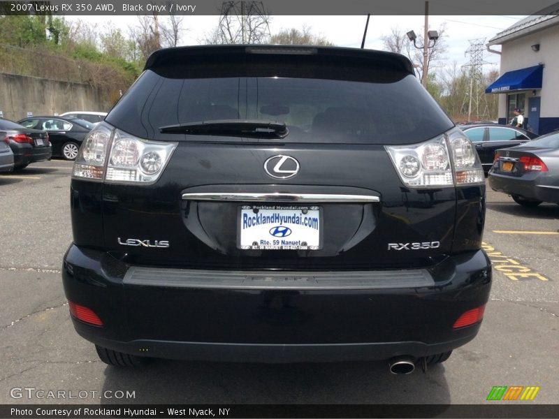 Black Onyx / Ivory 2007 Lexus RX 350 AWD