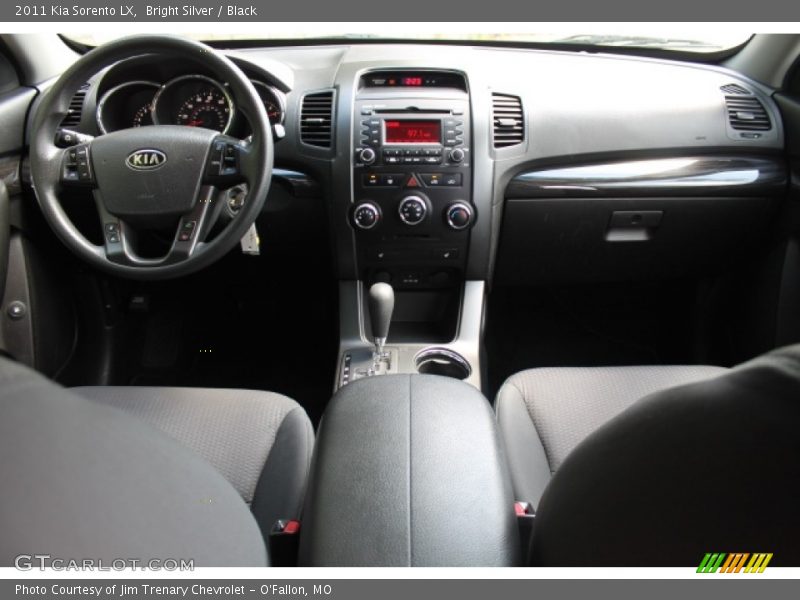 Bright Silver / Black 2011 Kia Sorento LX