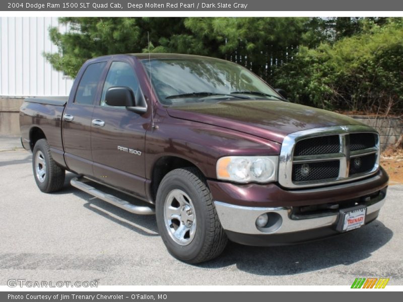 Deep Molten Red Pearl / Dark Slate Gray 2004 Dodge Ram 1500 SLT Quad Cab