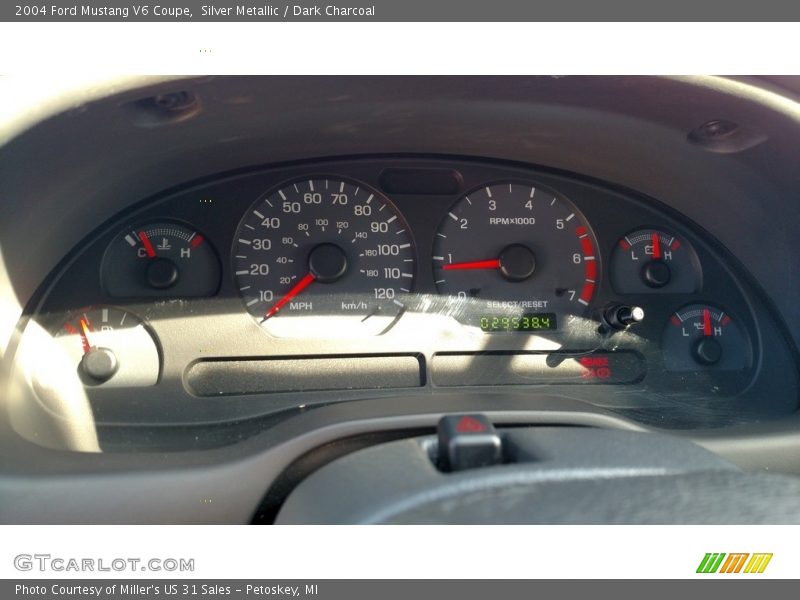 Silver Metallic / Dark Charcoal 2004 Ford Mustang V6 Coupe