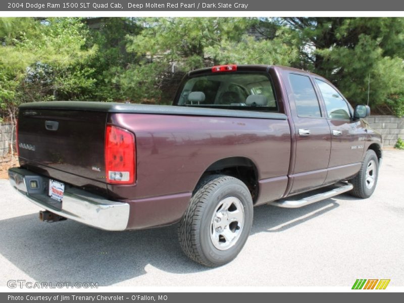Deep Molten Red Pearl / Dark Slate Gray 2004 Dodge Ram 1500 SLT Quad Cab