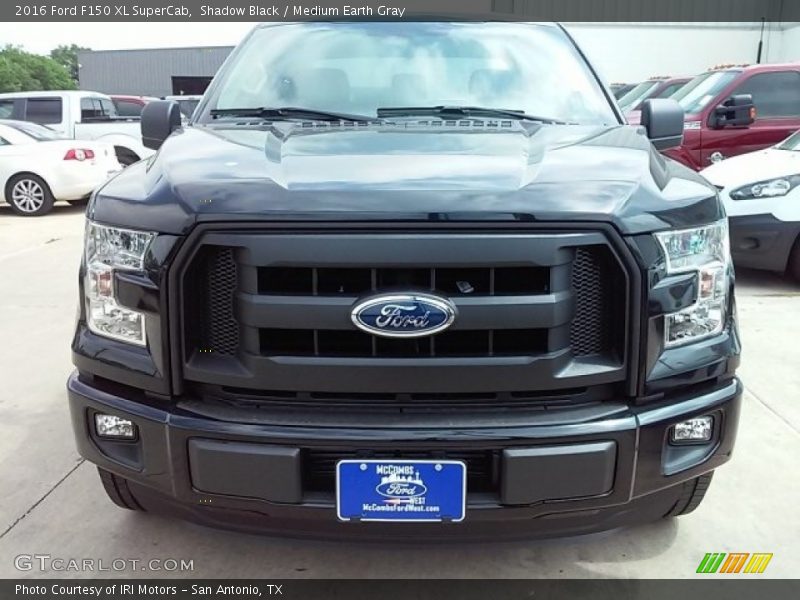 Shadow Black / Medium Earth Gray 2016 Ford F150 XL SuperCab