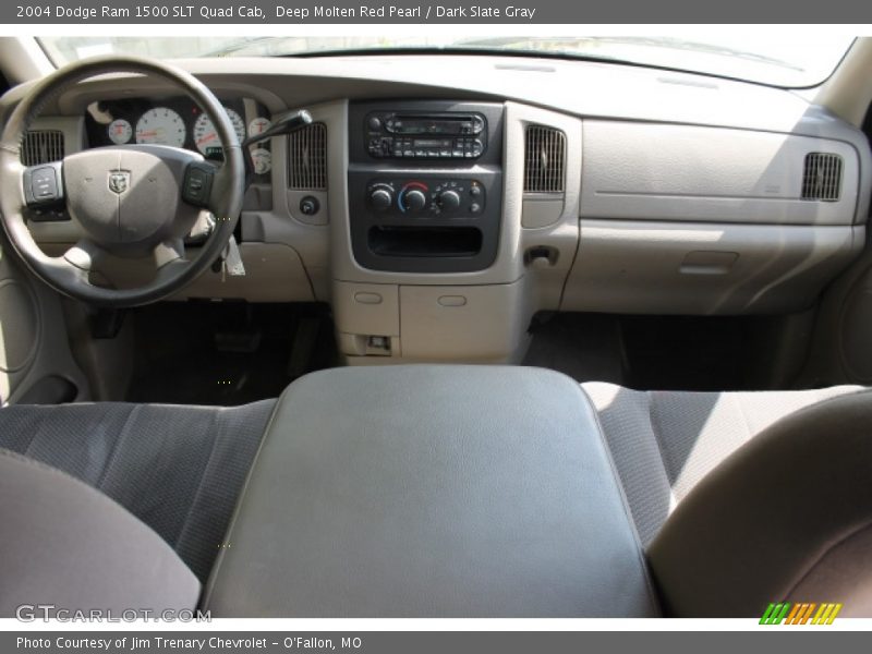 Deep Molten Red Pearl / Dark Slate Gray 2004 Dodge Ram 1500 SLT Quad Cab