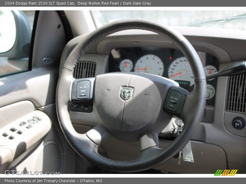 Deep Molten Red Pearl / Dark Slate Gray 2004 Dodge Ram 1500 SLT Quad Cab