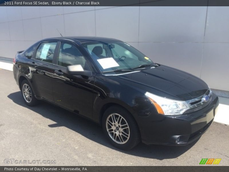 Ebony Black / Charcoal Black 2011 Ford Focus SE Sedan
