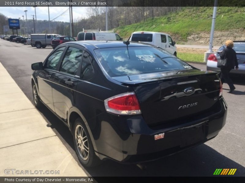 Ebony Black / Charcoal Black 2011 Ford Focus SE Sedan