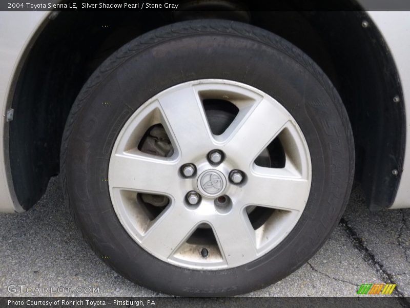 Silver Shadow Pearl / Stone Gray 2004 Toyota Sienna LE