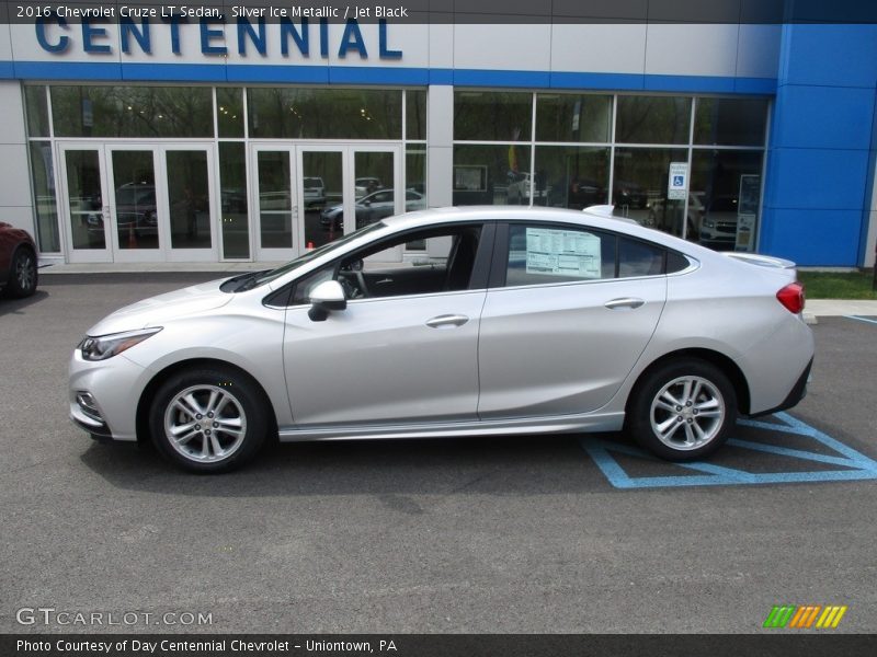 Silver Ice Metallic / Jet Black 2016 Chevrolet Cruze LT Sedan