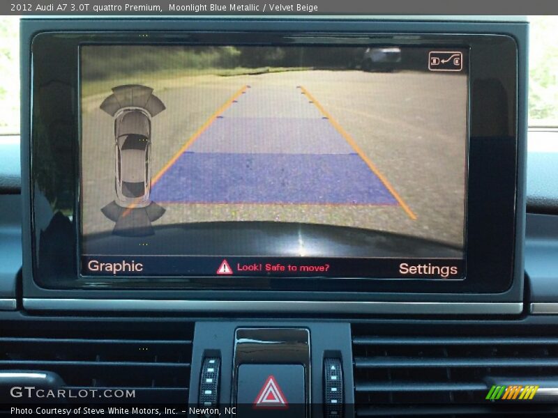 Moonlight Blue Metallic / Velvet Beige 2012 Audi A7 3.0T quattro Premium