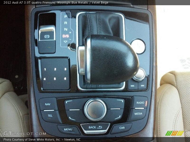 Moonlight Blue Metallic / Velvet Beige 2012 Audi A7 3.0T quattro Premium