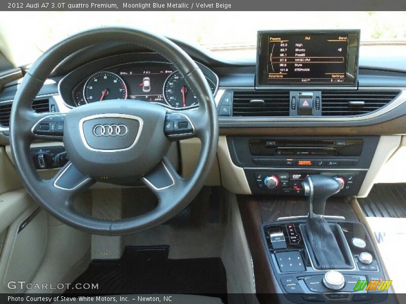 Moonlight Blue Metallic / Velvet Beige 2012 Audi A7 3.0T quattro Premium