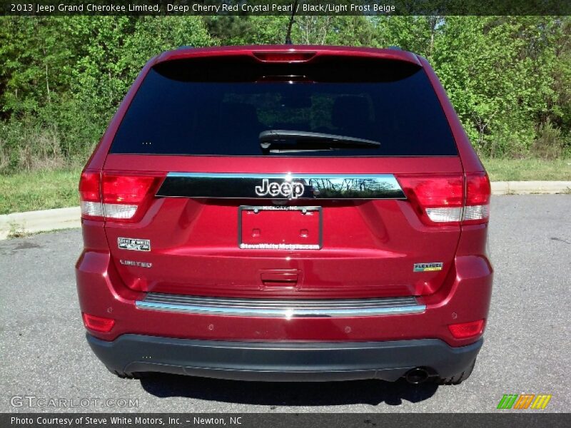 Deep Cherry Red Crystal Pearl / Black/Light Frost Beige 2013 Jeep Grand Cherokee Limited