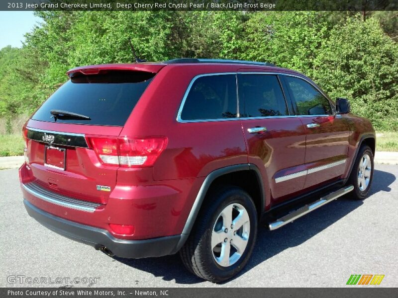 Deep Cherry Red Crystal Pearl / Black/Light Frost Beige 2013 Jeep Grand Cherokee Limited