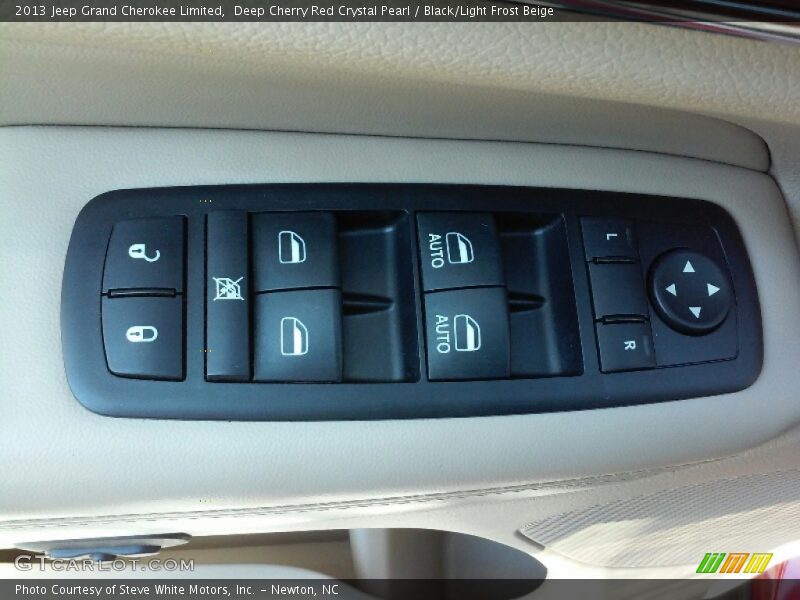 Deep Cherry Red Crystal Pearl / Black/Light Frost Beige 2013 Jeep Grand Cherokee Limited