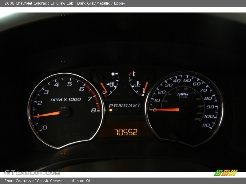 Dark Gray Metallic / Ebony 2008 Chevrolet Colorado LT Crew Cab