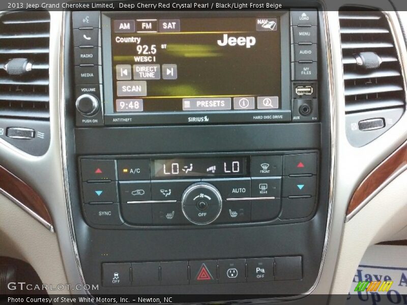 Deep Cherry Red Crystal Pearl / Black/Light Frost Beige 2013 Jeep Grand Cherokee Limited