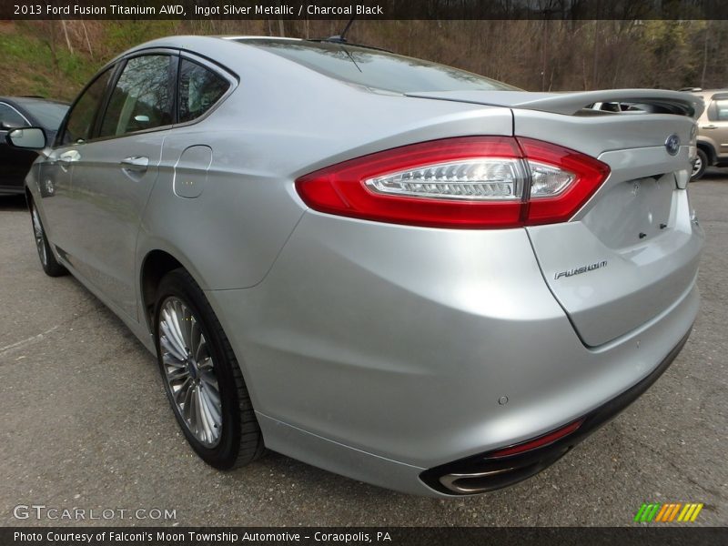 Ingot Silver Metallic / Charcoal Black 2013 Ford Fusion Titanium AWD