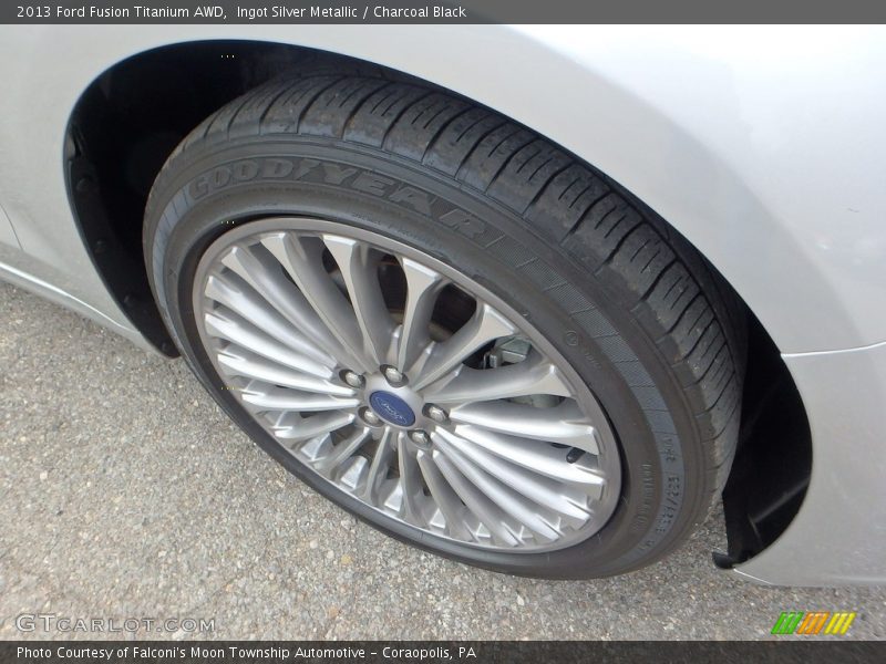 Ingot Silver Metallic / Charcoal Black 2013 Ford Fusion Titanium AWD