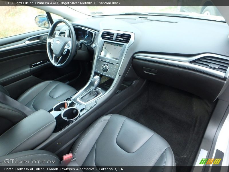 Ingot Silver Metallic / Charcoal Black 2013 Ford Fusion Titanium AWD