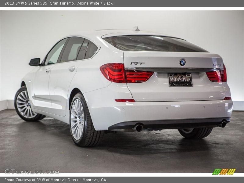 Alpine White / Black 2013 BMW 5 Series 535i Gran Turismo