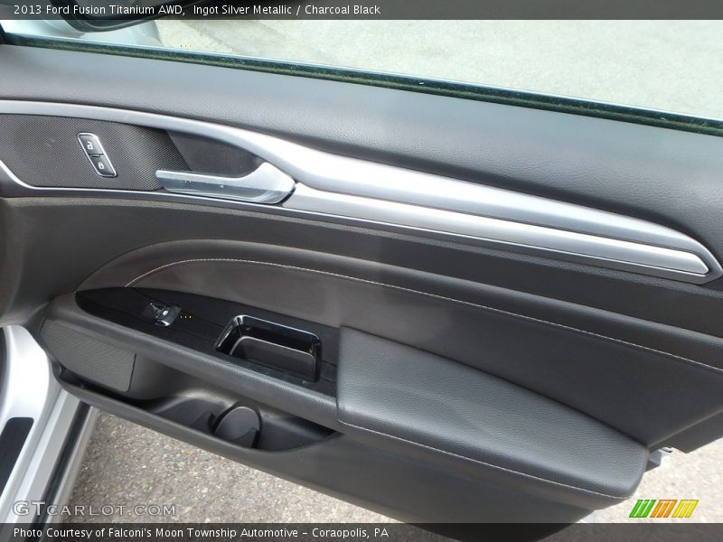 Ingot Silver Metallic / Charcoal Black 2013 Ford Fusion Titanium AWD