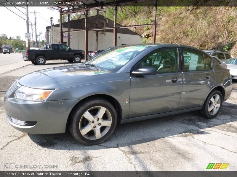 Storm Gray / Gray 2007 Saturn ION 3 Sedan