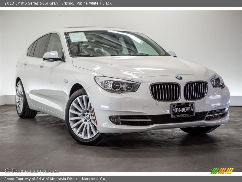 Alpine White / Black 2013 BMW 5 Series 535i Gran Turismo