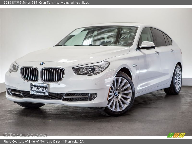 Alpine White / Black 2013 BMW 5 Series 535i Gran Turismo