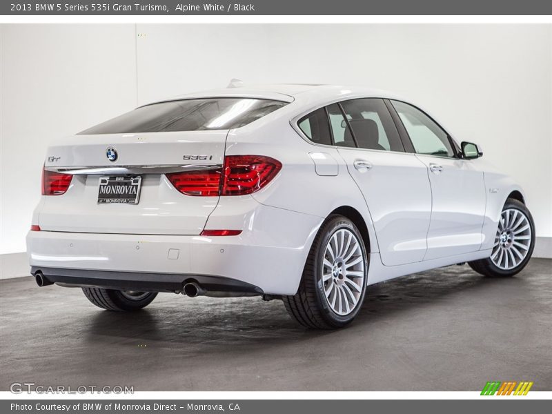 Alpine White / Black 2013 BMW 5 Series 535i Gran Turismo