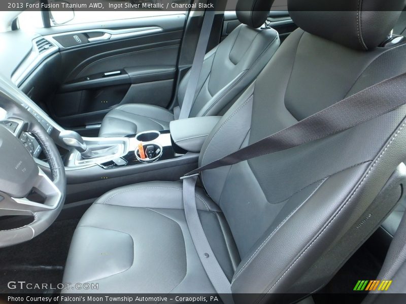 Ingot Silver Metallic / Charcoal Black 2013 Ford Fusion Titanium AWD