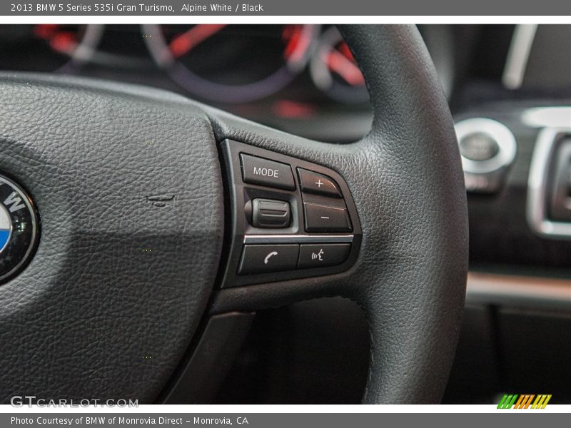 Alpine White / Black 2013 BMW 5 Series 535i Gran Turismo