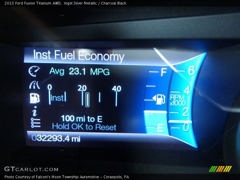 Ingot Silver Metallic / Charcoal Black 2013 Ford Fusion Titanium AWD