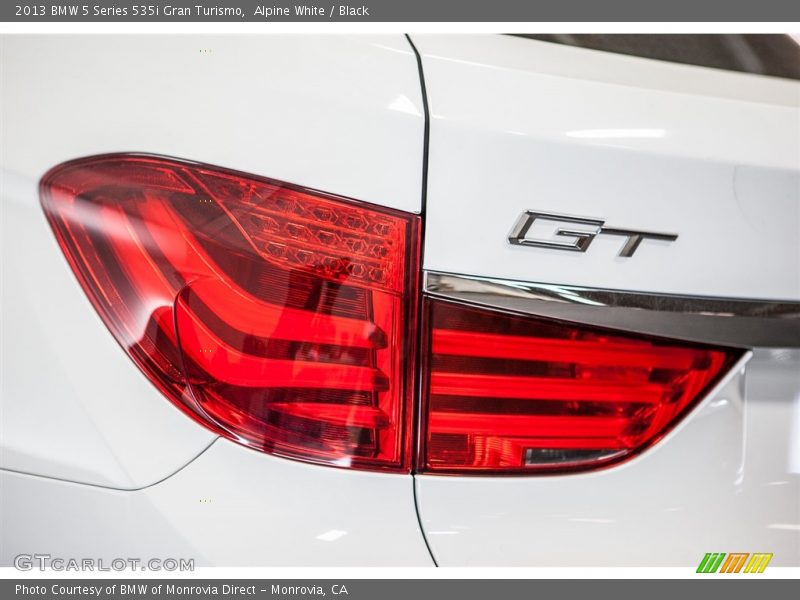 Alpine White / Black 2013 BMW 5 Series 535i Gran Turismo