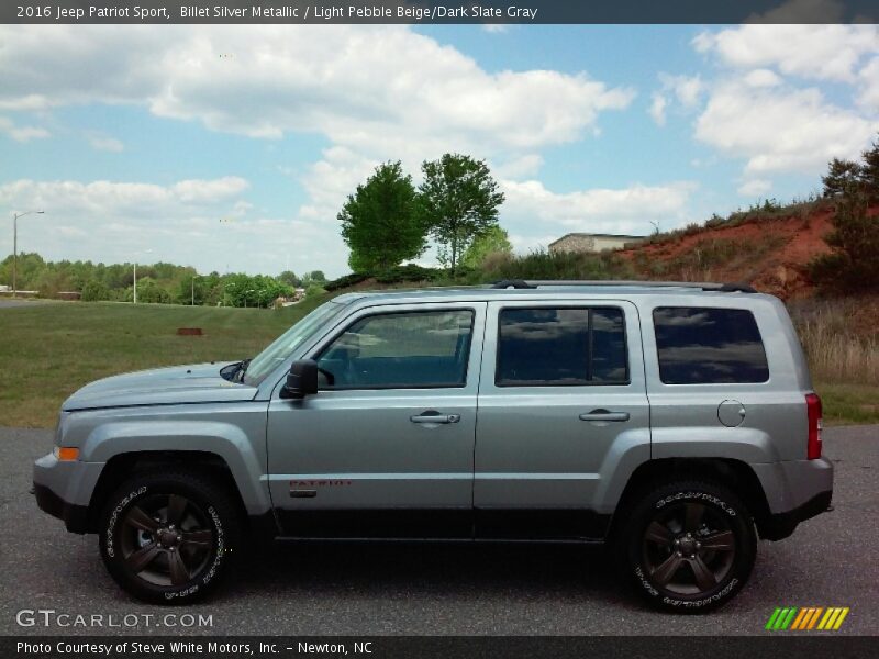 Billet Silver Metallic / Light Pebble Beige/Dark Slate Gray 2016 Jeep Patriot Sport